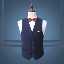 5 Farben Frühling Herbst Neue Westen Männer Mode Marke Weste Männlichen Casual Slim Fit Anzug Westen Männer Plus Größe 3XL 4xl 5xl 6xl 15of