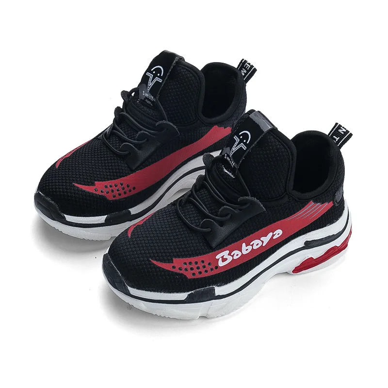 

Fashion Boys Autumn Sneaker Gray Hook & Loop Casual Shoes Breathable Kids Footwear Children Sport Running Tennis School Boy Shoe