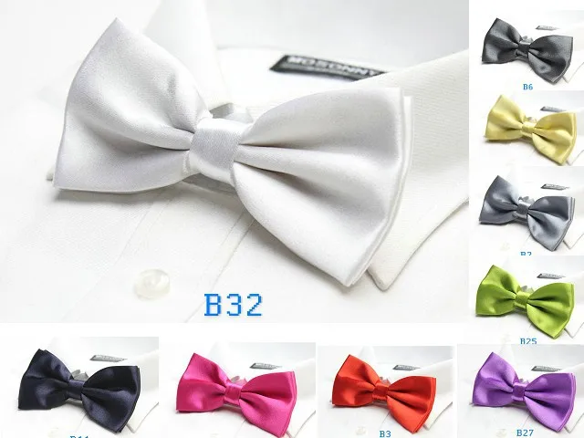 solid bow tie dress shirt brand new adult bow tie 18 colors wedding party font b
