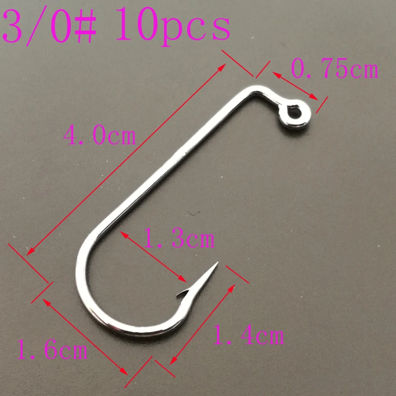 Gancho de Aço Ganchos de Água Pces Each Aberdeen Offset Gabarito Carbono Alto 90 Graus Haste Dobrado Salgada 2 1 - 0 3 50 Size10pcs 12 High Quality Esporte e Lazer