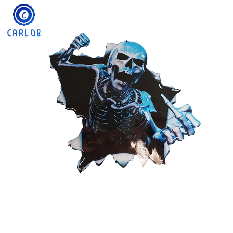 

CARLOB Car Styling Car Vinyl Skull Skeleton Sticker Truck Window Wrap Motorcycle Helmet Decal Funny Badge Emblem Decoration Film