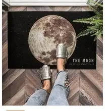 Креативный лунный дверной коврик под дверь коврик для прихожей коврик геометрический коврик входной двери Противоскользящий