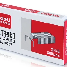 [4Y4A] 5 шт./партия 24/8 канцелярские скобы, универсальные скобы, 27#, 500/коробка, № 0027