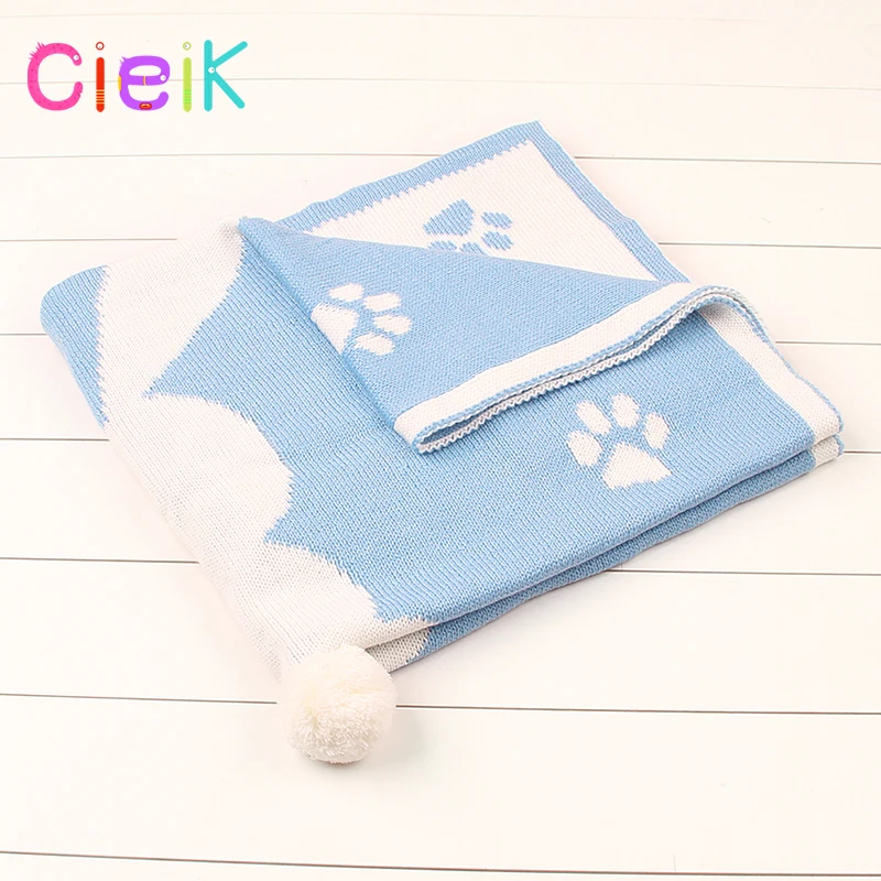 CieiK Baby Blanket Animal Bunny Muslin Floral Swaddle Newborn Girl Boy Soft Wrap Kids Photo Playing Knitted Warm Children Towel  (16)