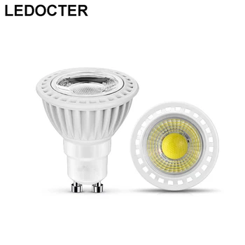 

Noble White Shell COB 9W LED Spotlights GU10 E27 E14 MR16 GU5.3 CRI>88 Display Window cabinet Bombilla Spot Lights Bulbs Lamps