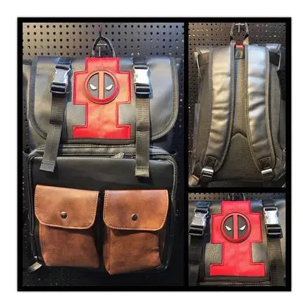 

High Q Deadpool Backpack School Bag Cosplay Fans Laptop Shoulder Travel Bags Men Women Work Cartoon Bags