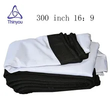Thinyou 300 Inch 16:9 HD Portable Tabletop Projector Screen Folded for Home Theater Business meetings with Eyelets without Frame