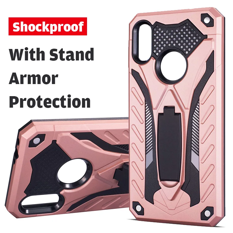 Anti-knock Armor Case for Xiaomi Redmi 8 Note 7 6 6A 4X 5A 5 Plus Pro S2 Full Protective Stand PC+TPU Shockproof Back Cover | Мобильные