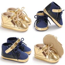 Модная одежда для детей, Детская мода обувь Лидер продаж мальчики девочки Дети Нескользящая детская обувь кроссовки из pu кожи на мягкой подошве кроватки Babe на возраст от 0 до 18 месяцев