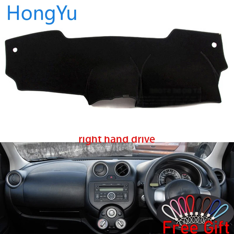 

Dashboard Cover Dash Mat Board Pad Carpet Dashmat Interior Mats for Nissan MARCH Micra K13 2010-16 Right Hand Drive Accessories