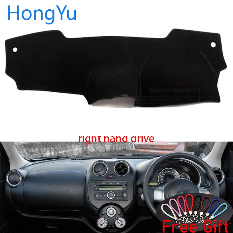 ダッシュボードカバーダッシュマットボードパッドカーペット Dashmat インテリアマット日産マーチマイクラ K13 10 16 右手ドライブの付属品 Car Stickers Aliexpress