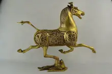 Chinese hand-carved brass statue - the statue of a horse stepped Swallow ag0003 argentina 2012 leo gallegos municipal committee statue horse stamp 1 new 1120