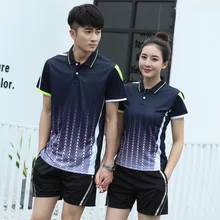 Комплекты для бадминтона с бесплатной печатью для мужчин/женщин, спортивная одежда для бадминтона, комплекты для настольного тенниса, комплекты одежды для тенниса, 1 комплект AY102