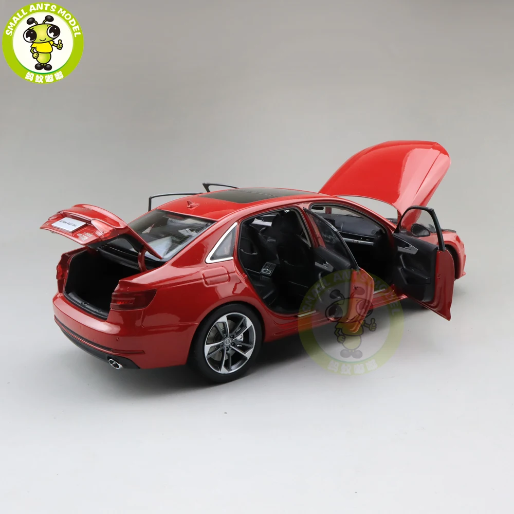 1/18 Audi A4 A4L литая под давлением металлическая модель автомобиля игрушка мальчик девочка детская коллекция подарков Красный