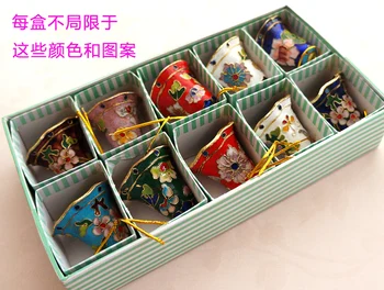 

Christmas decorations cloisonne pendant octagonal bell traditional handicraft accessories