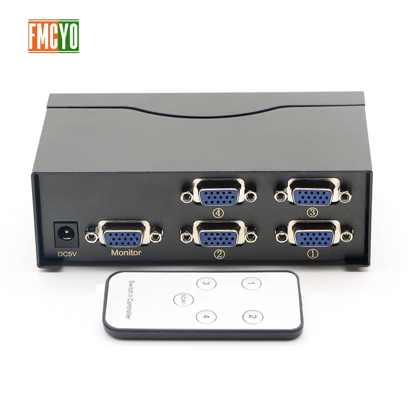 Kvm коммутатор VGA 5 портов USB 2,0 KVM коммутатор 1600 P VGA SVGA коммутатор разветвитель коробка для клавиатуры мышь