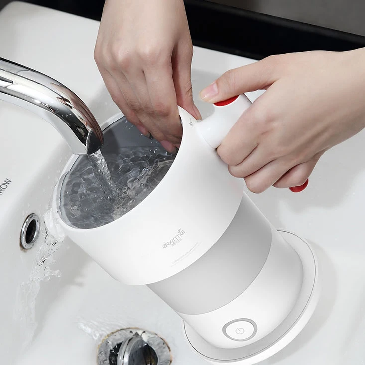  Xiaomi Mijia Deerma 0.6L Folding Portable Water Kettle Handheld Electric Water Flask Pot Auto Power - 33005270190