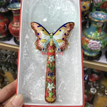 

New wholesale Chinese cloisonne butterfly magnifying glass