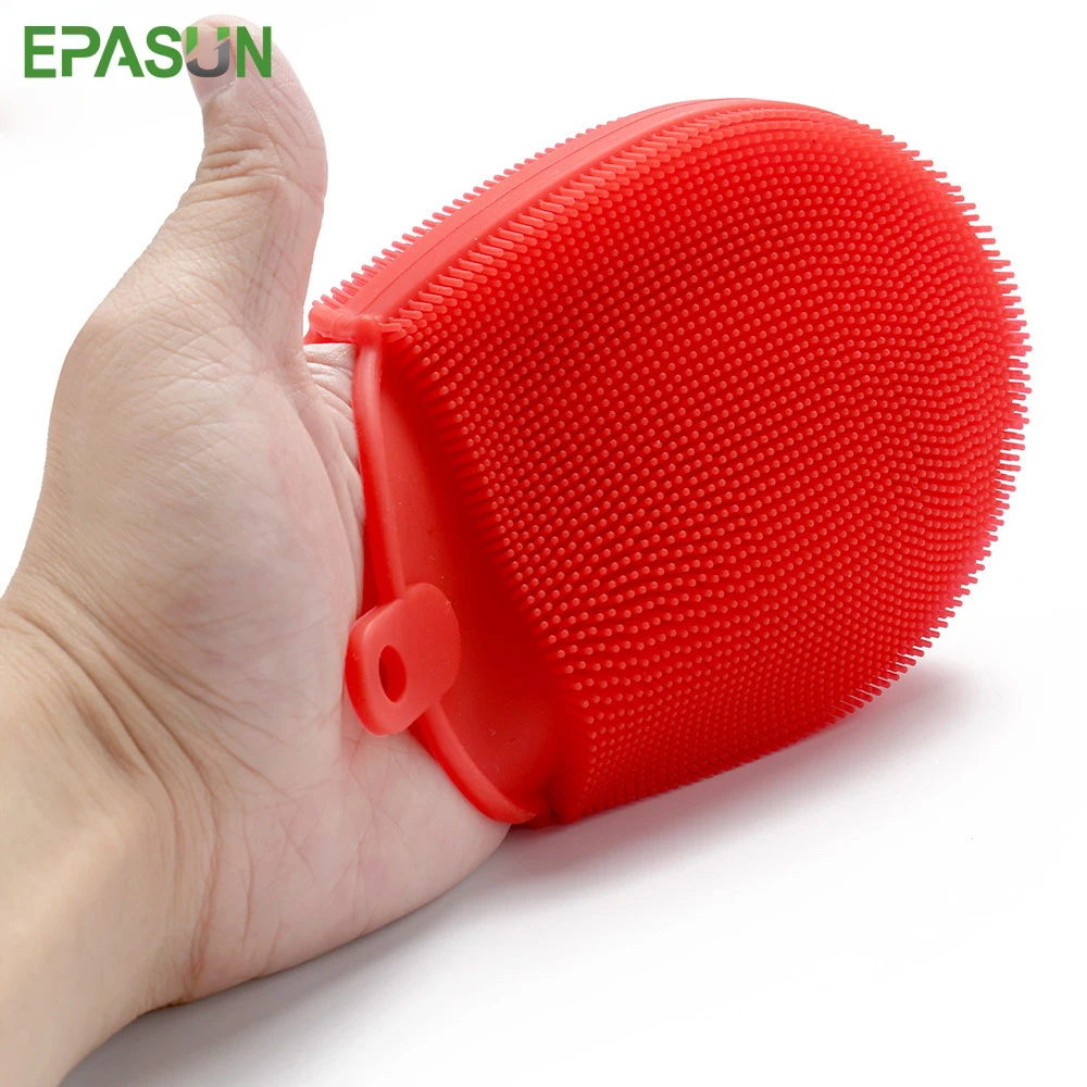 EPASUN Silicone Dish Bowl Cleaning Brush Silicone Scouring Pad Brushes