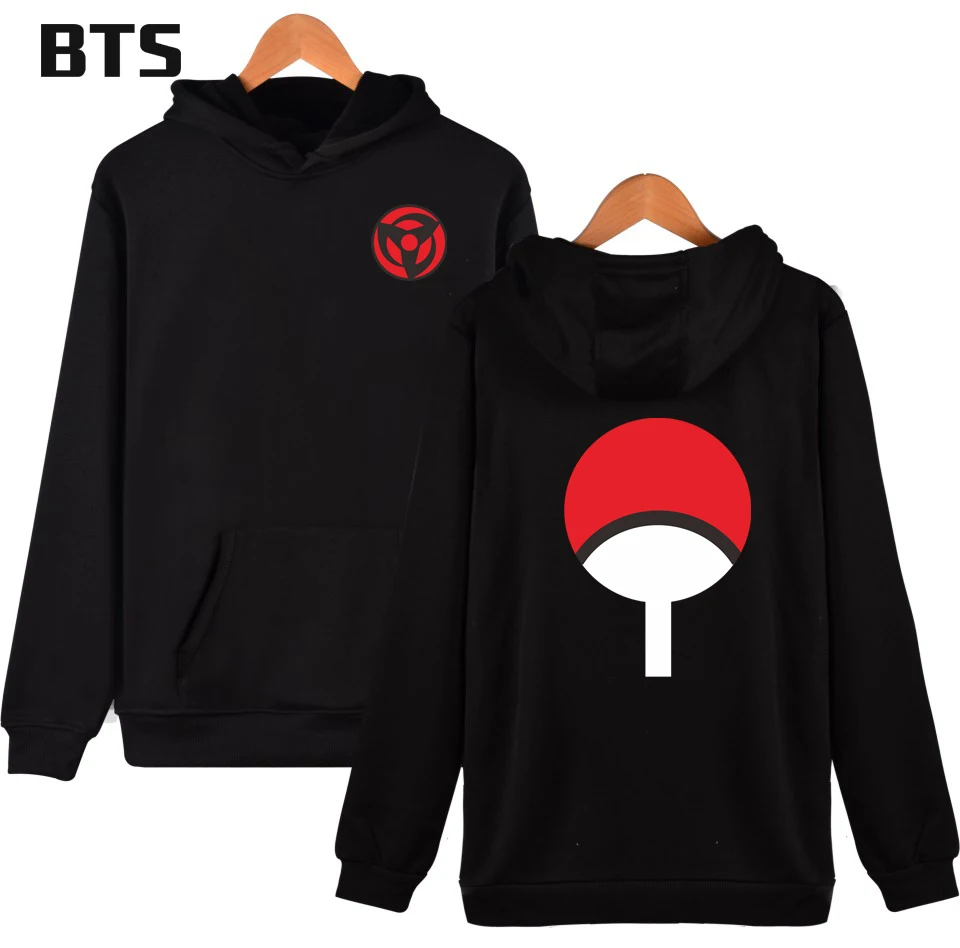 BTS Naruto Sasuke Hoodie Women Casual Japanese Anime Creative Hot Sale