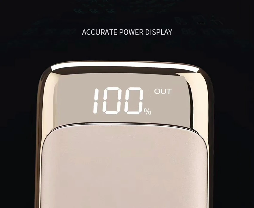 Dual USB Ports Portable Mobile Smart Phone Power Bank 10000mAh Universal Power Bank for Mobile Phone with LED Torch Light