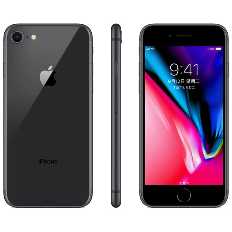 Разблокированный Apple iPhone 8 LTE, мобильный телефон, 2 Гб ОЗУ, 4,7 дюймов, МП, шестиядерный, отпечаток пальца, iOS, Смартфон Apple iPhone 8