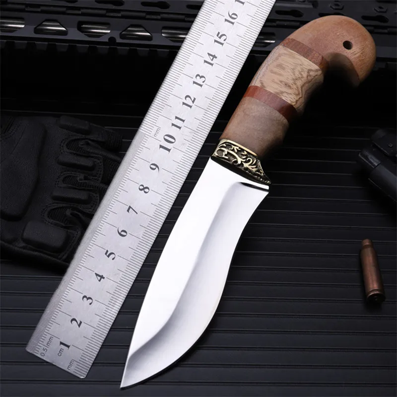 New Karambit Outdoor Self-defense Field High Hardness Saber Wilderness Survival Fruit Knife Small Straight Folding Resin