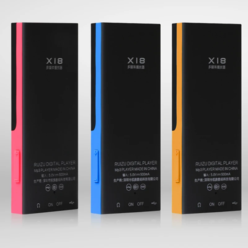 2017 Новый Bluetooth MP3 RUIZU X18 Спортивный плеер с 8G может играть 100 часов Высокое Качество