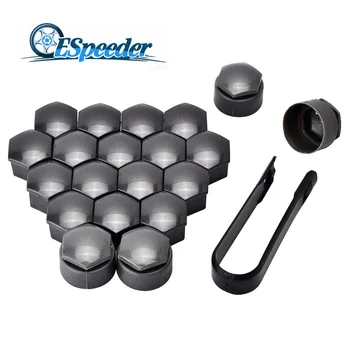 

SPEEDWOW Car Tyre Wheel Hub Covers Wheel Nut Bolt Head Cover Locking Caps For Audi A4 A5 A6 Q3 Q5 16 Nut Cap 4 Antitheft Nut Cap