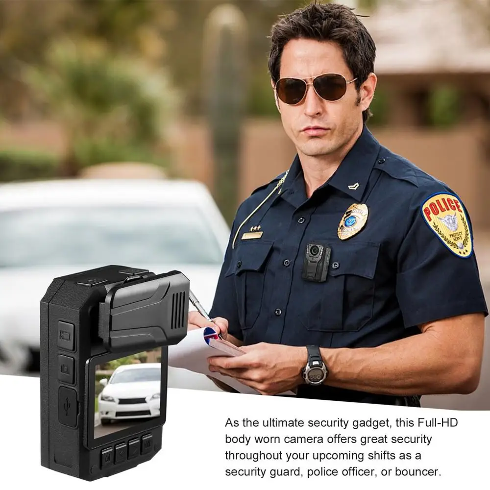 

1296P Full HD Waterproof Police Body Camera Security Gadget With 2 Inch Display Night Vision GPS Motion detection