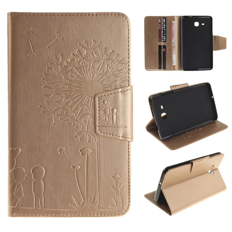 Lovers Dandelion For Samsung Galaxy Tab A 7.0 Case SM-T280 SM-T285 T28 Case Tablet Case PU Leather Flip Wallet Stand Embossing (2)