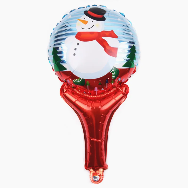 

XXPWJ new Christmas Snowman Handheld Aluminum Balloon Christmas Ornament Decorative Toys Wholesale D-057