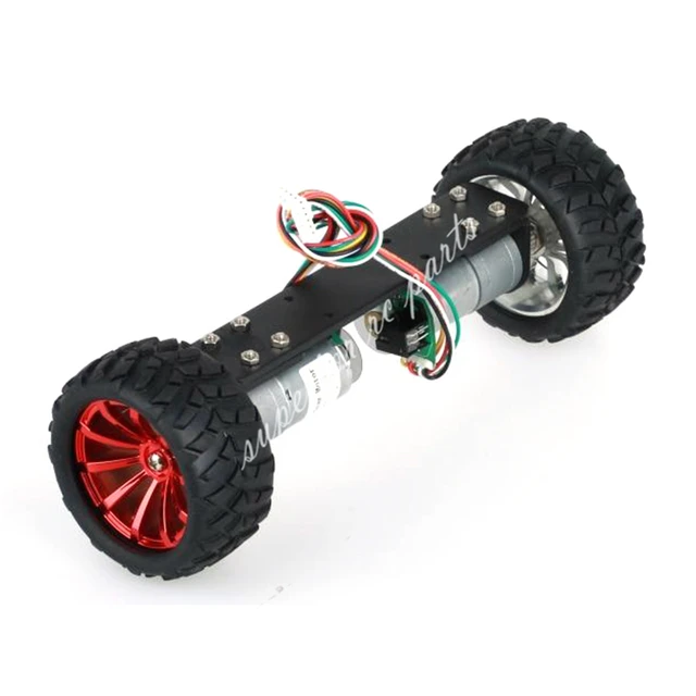 Cheap JGA25-360 Two Wheeled Vehicle Wheel Frame RC Car Chassis Balance Car with 1:21 Motor 