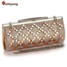 New Women s Evening Bag Fashion Full Diamond Day Clutches Rhinestone Party Handbag Chain Shoulder Messenger