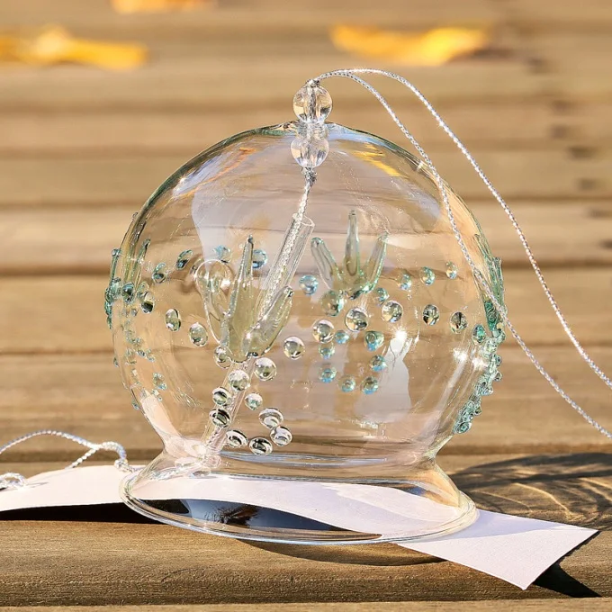 Прозрачное стекло, ветряной колокольчик, стеклянный Фурин с травой, японский колокольчик, украшение для дома, весенние вечерние мероприятия - Цвет: A