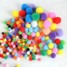 Bolinhas coloridas de vários tamanhos, bolinhas coloridas, vestuário, feito à mão, macio, fofo, bolinhas, diy, acessórios de brinquedos para crianças