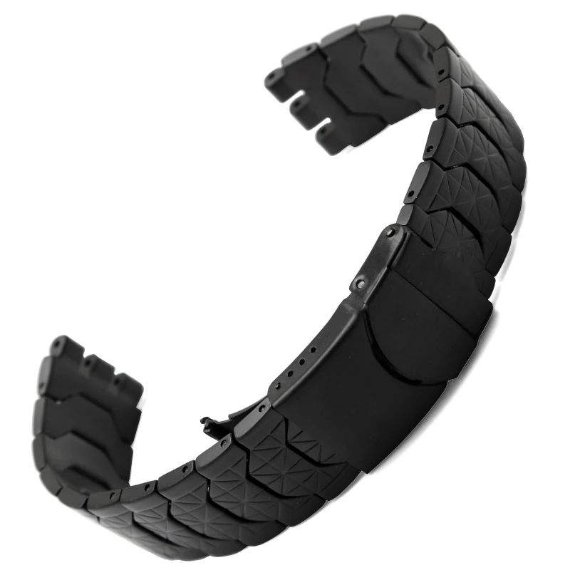 

New Hot sale 19mm strap fit swatch High quality stainless steel watchband for men with tools