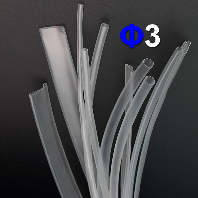 

1meter/lot 3MM Clear Heat Shrink Tubing Shrinkable Tube Shrink Wrap Wire Cable Sleeve Kit Free shipping