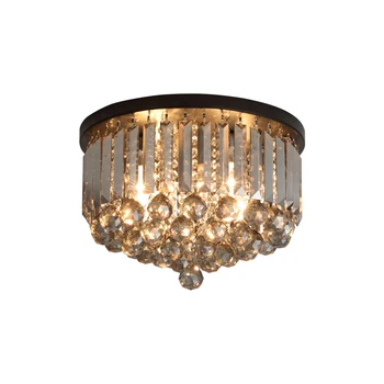 

Romantic LEDCeiling Lights Three-color dimmable Ceiling Lamps For Living Room Crystal Lustre Plafondlamp Lighting Fixtures