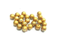 (Elija el Tamaño Primero) 6mm/8mm/10mm/12mm/14mm/16mm/18mm/20mm/23mm/25mm/Mate de Oro de Imitación de Acrílico Granos de la perla