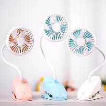 Портативный Гибкий мини-вентилятор с зажимом для детской кроватки, перезаряжаемый usb-вентилятор для настольного охлаждения, персональный карманный вентилятор, регулируемая скорость