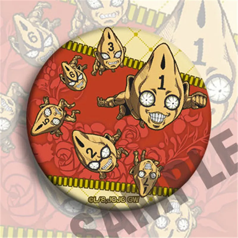 12pcs JOJO/'s Bizarre Adventure Golden Wind Giorno Bruno Pin Button Bedge Badge