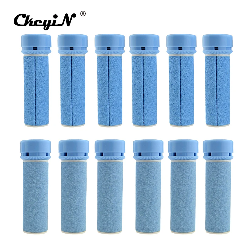 CkeyiN 12Pcs Quality Replacement Roller Grinding Heads For Foot File Pedicure Machine Dead Callus Skin Remover