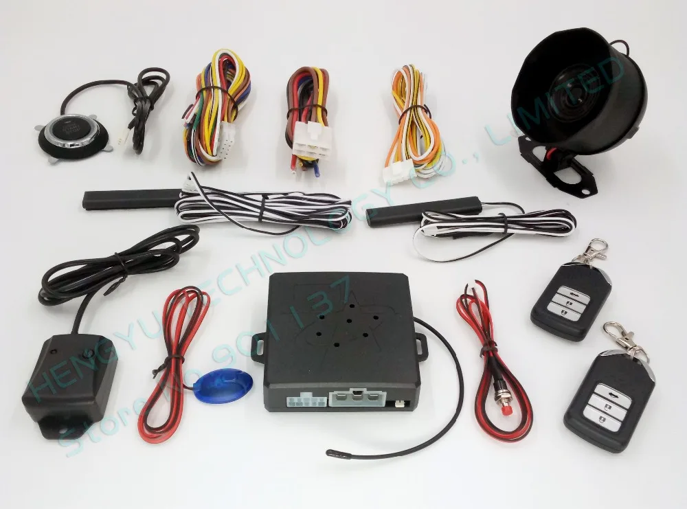 Car Alarm System Pke On Off By Remote Passive Keyless