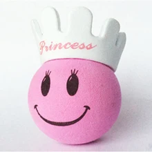 Розовая принцесса девушка улыбающееся лицо белая корона очаровательные милые Мультяшные антенны шары EVA воздушный Топпер украшение автомобиля украшение крыши