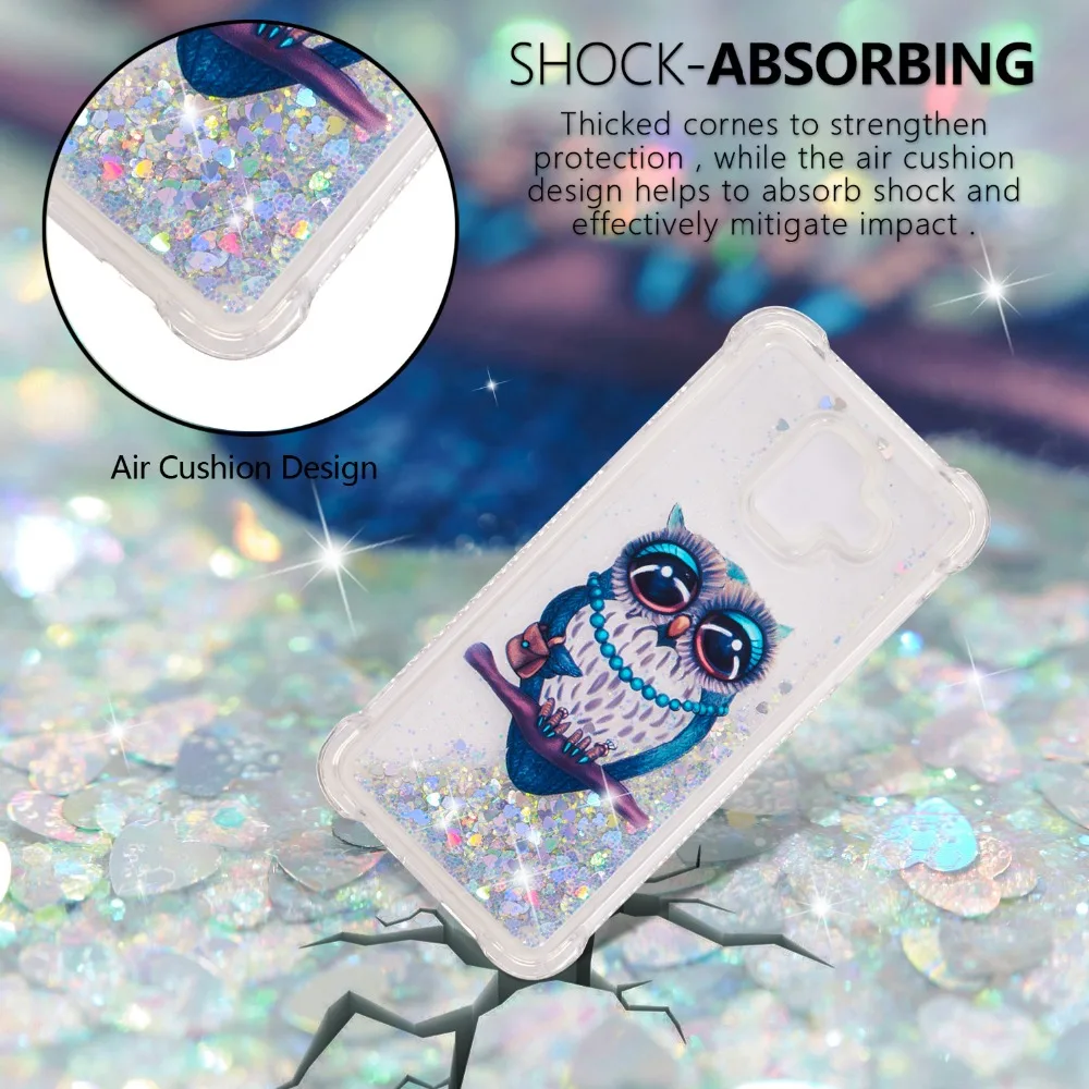 Мягкий 3D Жидкий чехол для Samsung Galaxy A6 2018 A600F/Galxy S9 S10e S10 Plus J4 J6 Funda Hoesjes|Бамперы| |