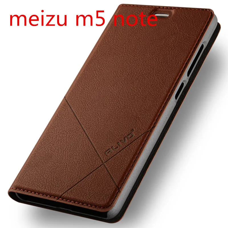 Meizu m5 note чехол из искусственной кожи бизнес-серии флип-чехол для meizu m5 note 5," дюймов#0918 с номером отслеживания - Цвет: brown