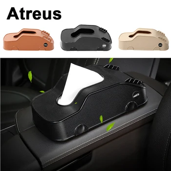 

Atreus Car Accessories Tissue Box Phone Cards Holder Storage For Nissan qashqai Citroen c4 c5 c3 Chevrolet cruze aveo Peugeot