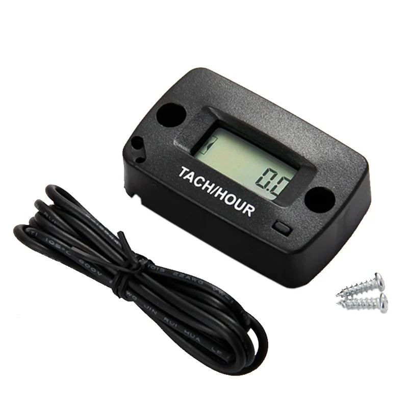 

Digital inductive Tachometer tach RPM Hour Meter for gas engine mower ATV Motorcycle Snowmobile jet ski motocross pit bike 018R