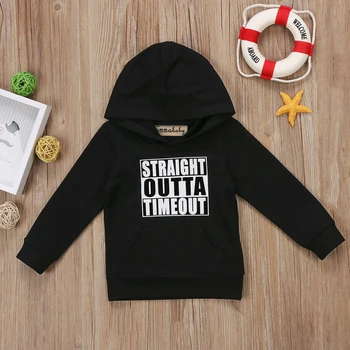 Newborn Baby Boy Girl Hoodie Tops Toddlers Kids Hooded Sweatshirt Mini boss Pullover 1